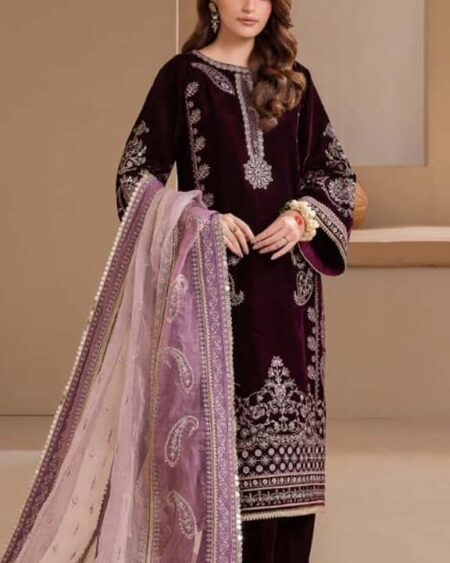 WINTER EMBROIDERED VELVET UF-422