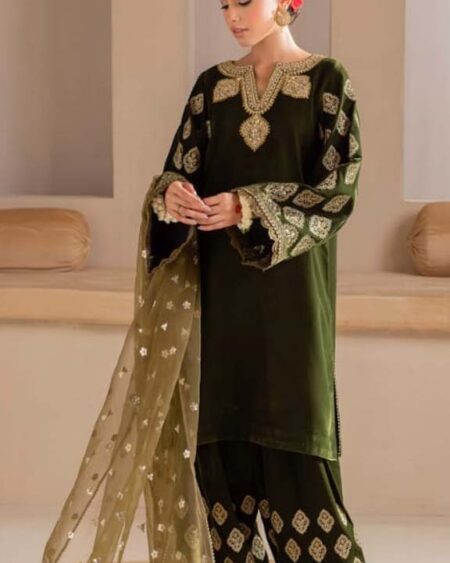 WINTER EMBROIDERED VELVET UF-425