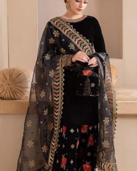 WINTER EMBROIDERED VELVET UF-427