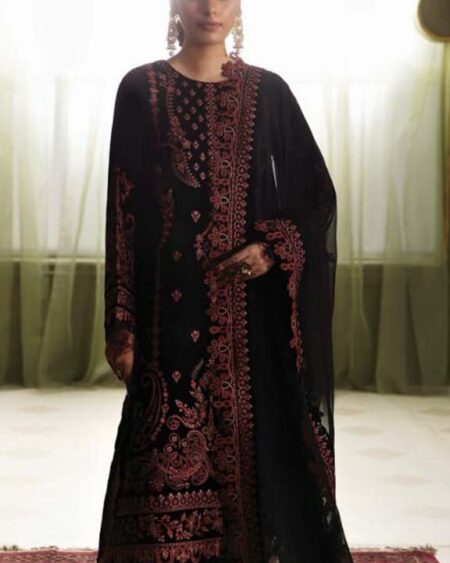 WINTER EMBROIDERED VELVET UF-468
